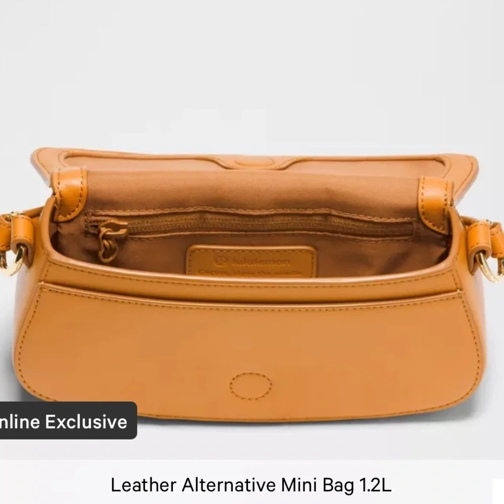 Lululemon Alternative Mini Leather Crossbody Bag Black 1.2L NWT